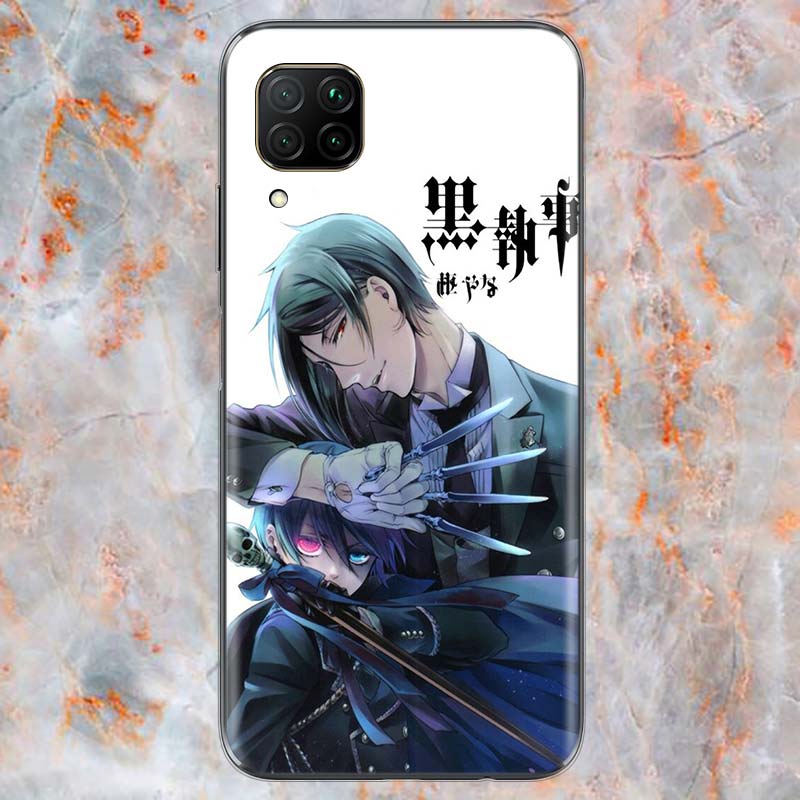 Butler Anime Cartoon For Huawei Mate 40 30 20 20X 10 RS P Smart 2021 2020 Z S Pro Plus Lite 2019 Phone Case Shell