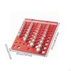 Bolt and Nut Thread Gauge Aluminum Alloy with Ruler PrecisionCut Size for