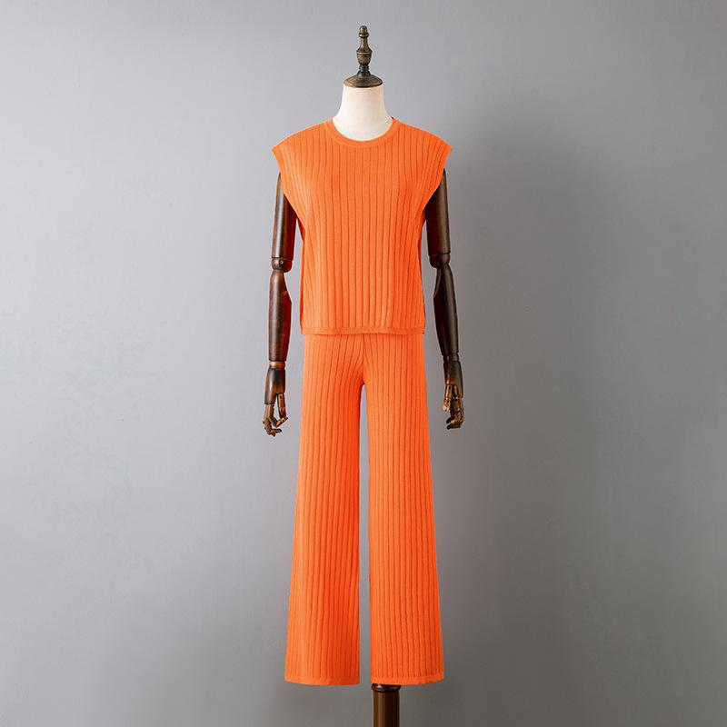 Summer Women's T-shirt Trousers Suit Loose Casual Two-piece Suit Plus Size Solid Colour Fashion Suit