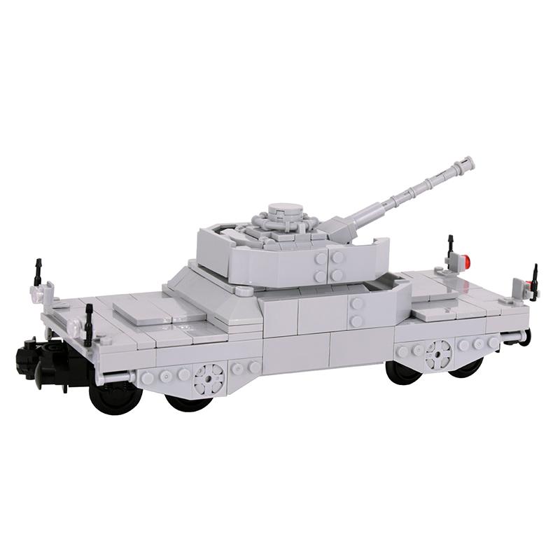 2025 Nový MOC Město Kreativní nápad Vlak Dělostřelecké vozidlo Stíhač tanků Stavební bloky Kostky Děti DIY High-tech Kreativní hračky