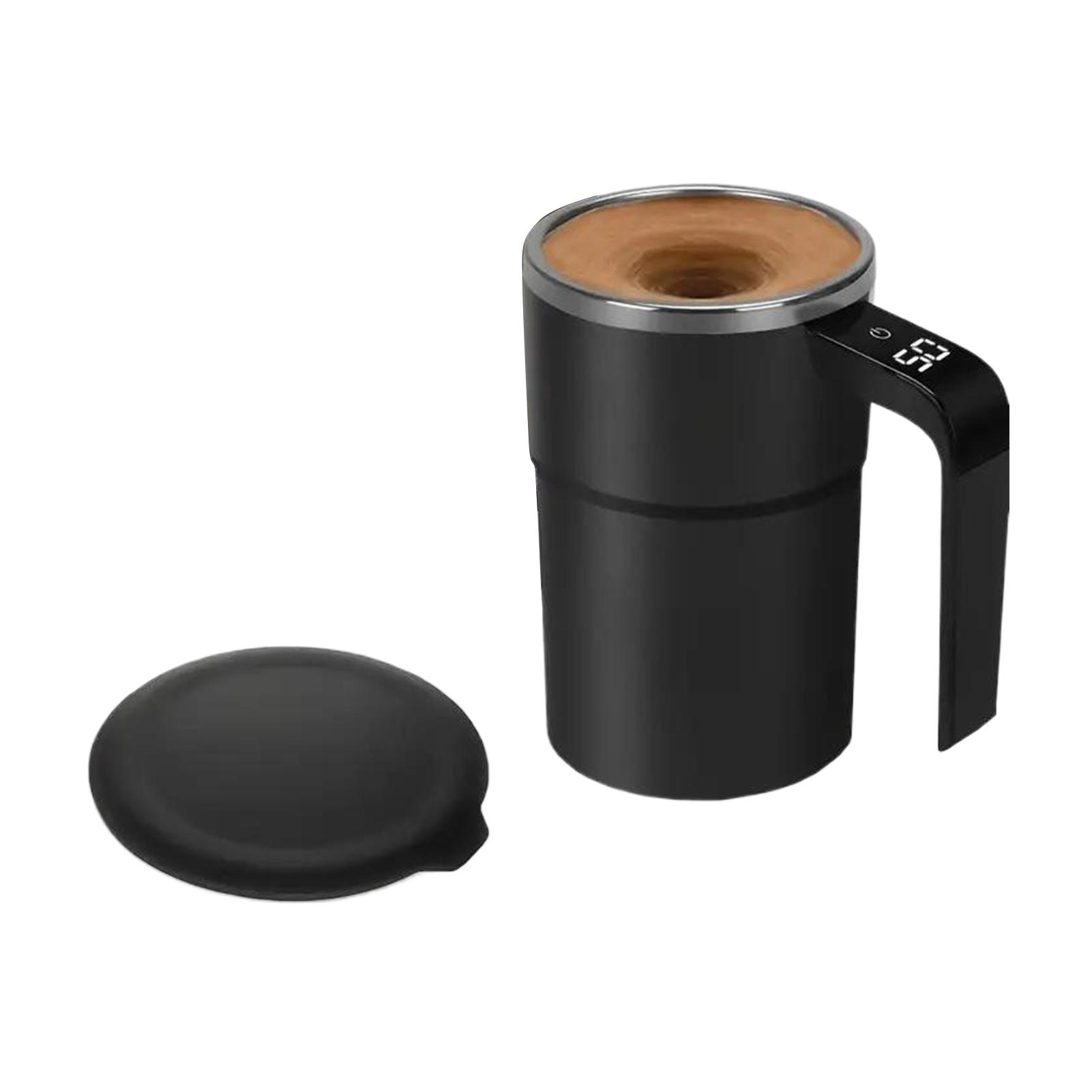 

Smart Temperature Measuring Cup Rechargeable Magnetic Mixer For Hot Cold Drinks Portable Coffee Cup чёрный