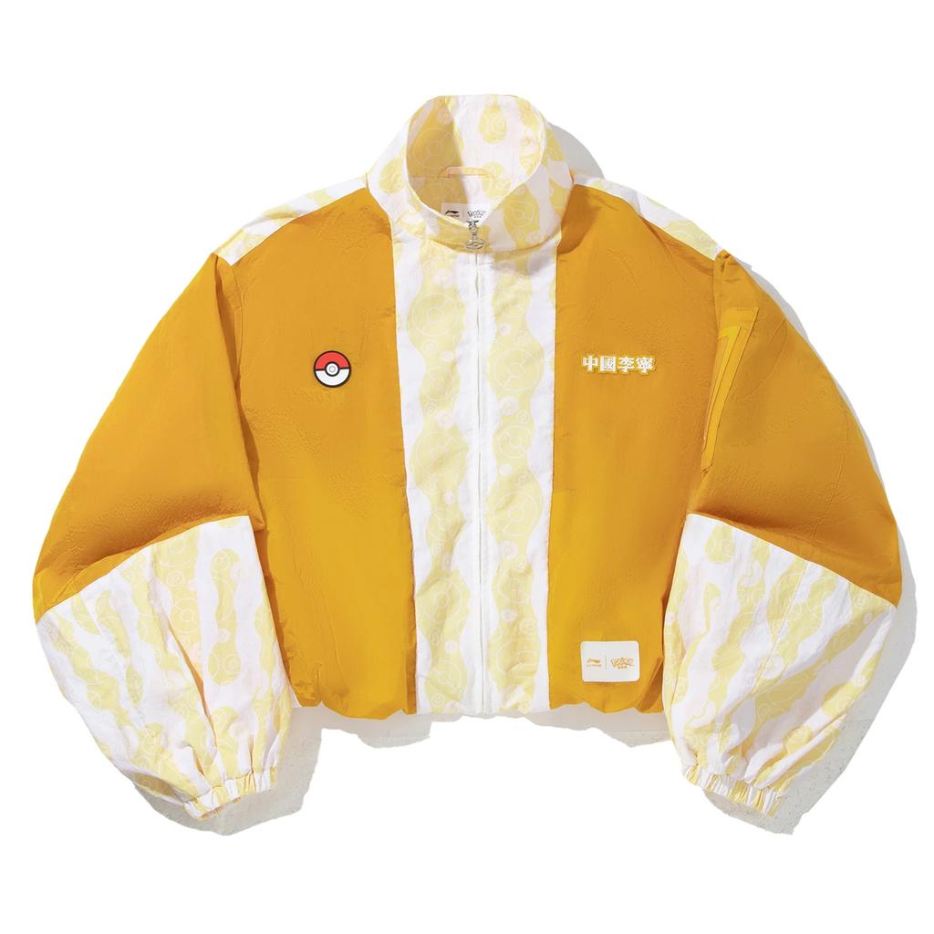 Li Ning X Pokemon Collaboration Simple Loose Comfortable Stand Collar Versatile Casual Jacket Women Jackets AFDVG88-1