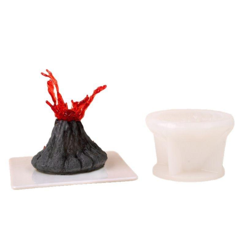 Kreativní silikonová forma na pečení ve tvaru sopky pro mousse, čokoládové dorty, pečivo, žáruvzdorná, nepřilnavá, kuchyňská