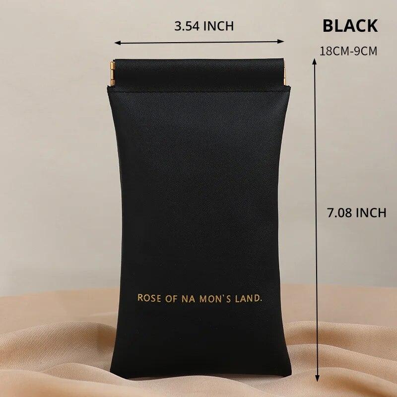 1pc Women Men Fashion Glasses Bag Protective Case Automatic Closing Glasses Bag Unisex Cover Portable Sunglasses Case Box