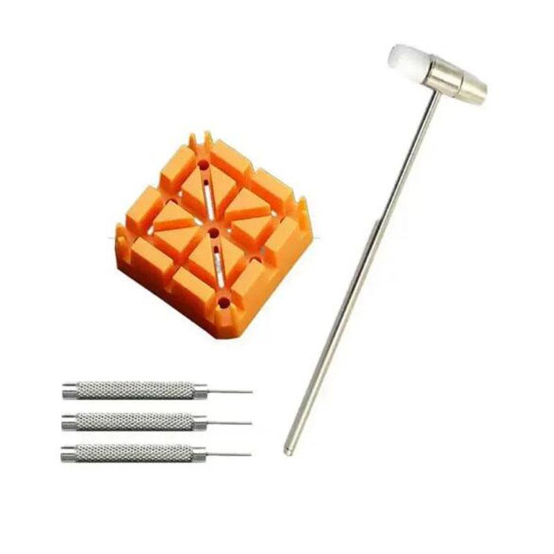 Watch Repair Tool Set Watch Link Band Slit Strap Bracelet Chain Pin Remover Adjuster Tool Kit for Professional Watchmak