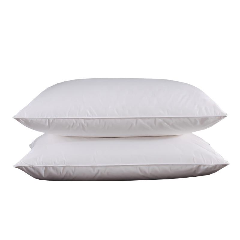 

Luxury Hilton Five-Star Goose Down Pillow - Neck Support for Dorms 48*74cm Low Pillow (Single)