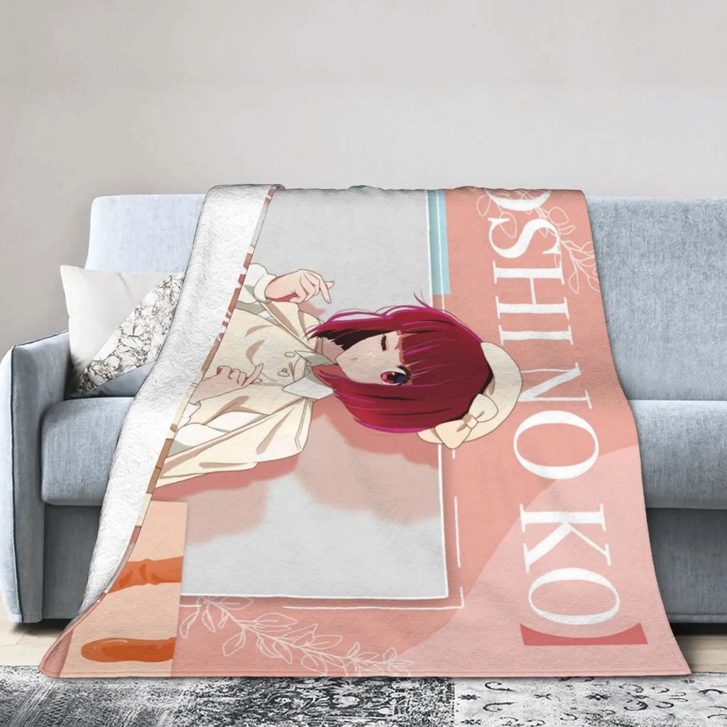 Oshi No Ko Anime Blanket Soft Quality Throw Blanket for Winter Warmth Perfect for Bed Sofa Outdoor Use Gift for Fans