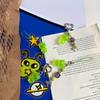 Portachiavi Creativo Luminoso Mini Gatto Alieno Brilla al Buio Per Cinturino del Telefono Ciondoli da Appendere allo Zaino Portachiavi Regali per Donne Uomini