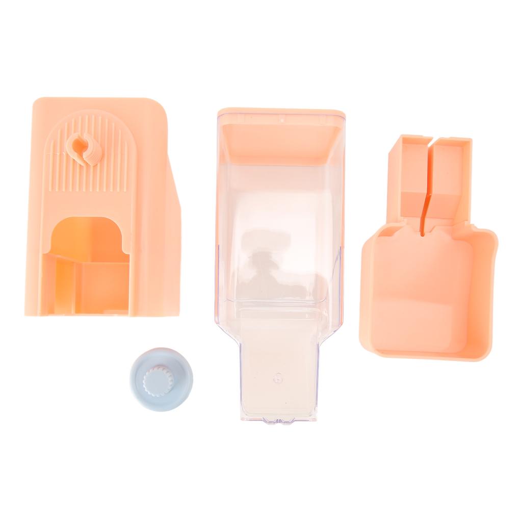 Haustier Automatischer Schwerkraftfutterspender Automatischer Großer Fassungsvermögen Auslaufsicher Haustier Futterstation für Katze Hund Rosa