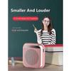 Amplificateur vocal portable avec microphone-casque filaire, haut-parleur rechargeable (noir)