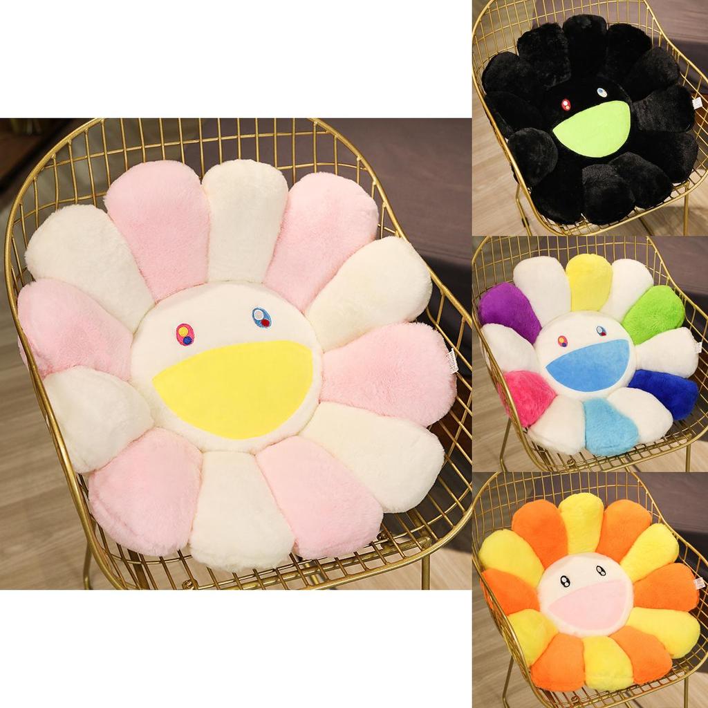 Colorful Takashi Murakami Rainbow Flower Pillow Plush Soft Toy For Kids And Collectors