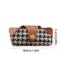 Printing Glasses Storage Bag Korean Style Sunglasses Organize Houndstooth Glasses Bag  Male