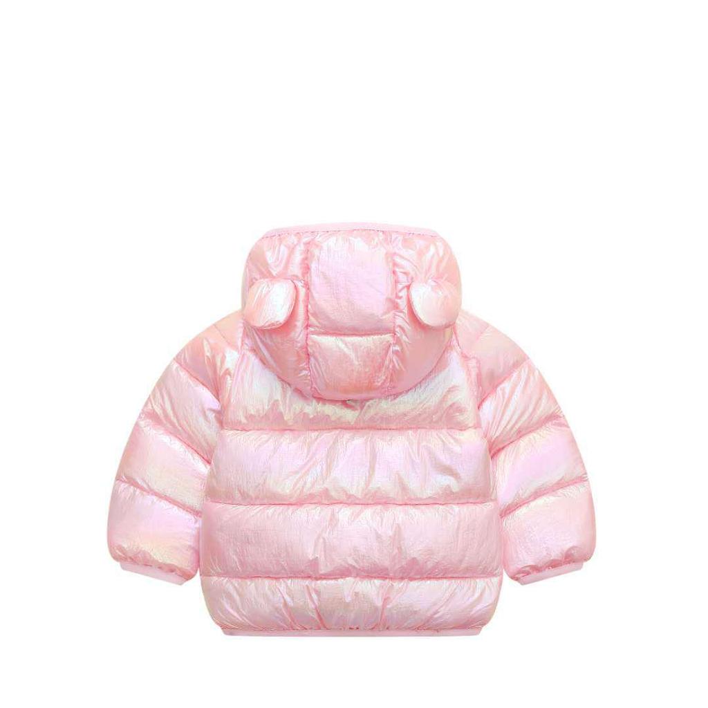 Infant & Toddler Bright Cotton Down Jacket with Cute Ears - Boys & Girls Autumn/Winter Outerwear