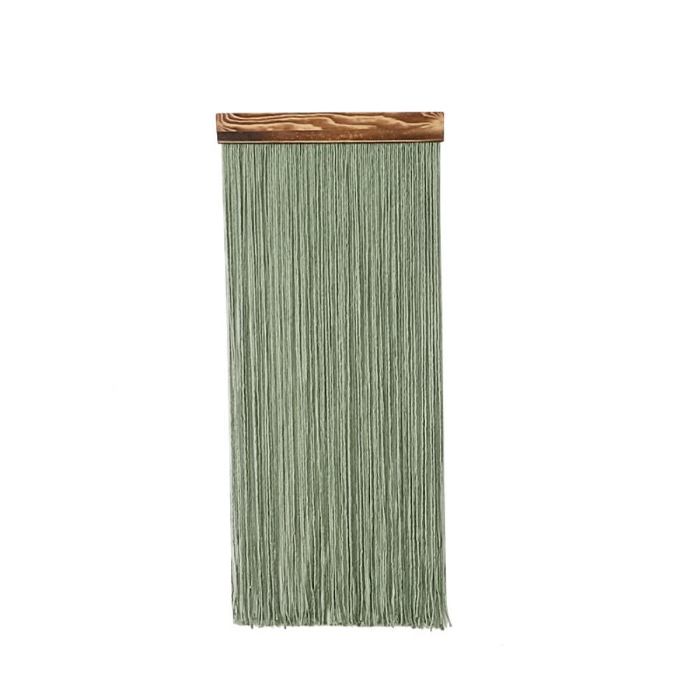 Hand-Woven Curtain Tapestry Wooden Cotton Rope Tapestry Boho Decor Wall Hanging Tapestry  Apartment