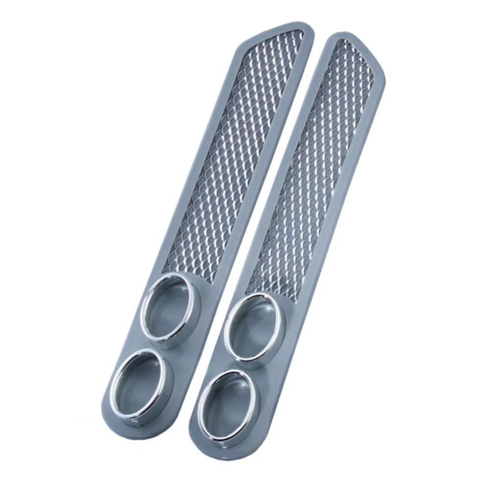 No Drilling Required False Exhaust Pipe Stickers Cool Design Vent Grid Exhaust  Car Decorative