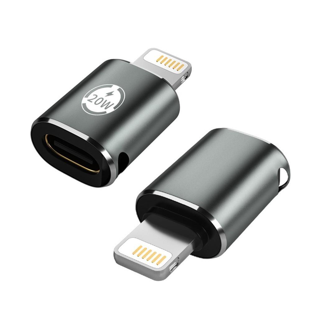 

1 шт. PD20W Type C OTG адаптер для быстрой зарядки для IPhone 14 13 12 USB C «мама» для освещения мужской прямой локтевой преобразователь 1pcs - Straight Head