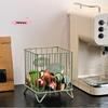 M-Iron Coffee Pod Holder Large Capacity Coffee Capsule Holder Coffee Creamer Container Square Shape Pod Storage Cup