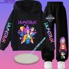 2026 New Children's Popular Anime Print Spring/Autumn Casual Hooded Sweatshirt + Sports Pants 2-Piece Set