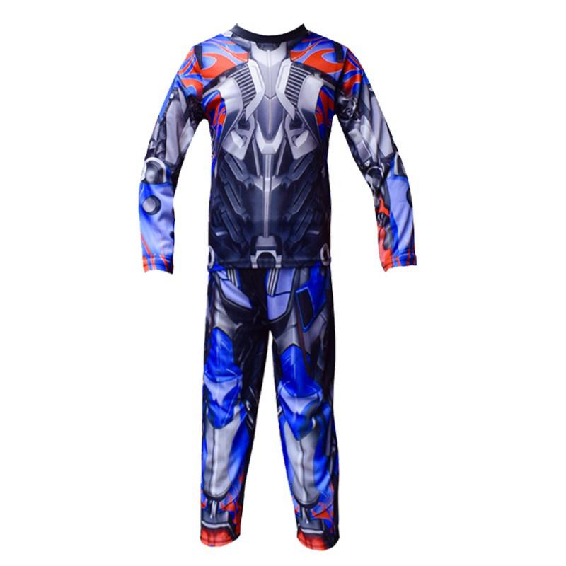 Optimus Prime Bumblebee Short Sleeve Summer Outfit Toy Set for Boys 130cm