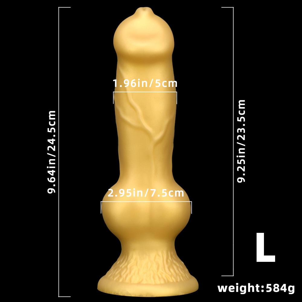 Special-shaped Dog Hanging Liquid Silicone Miniature Miniature Penis Female Masturbation Device Prosthetic Penis Back Large Anal Plug Sex Toys
