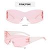 Sports Cycling Sunglasses Polarized Irregular Rimless Sunglasses Uv400 Shades Irregular Large Frame Sunglasses For Driving