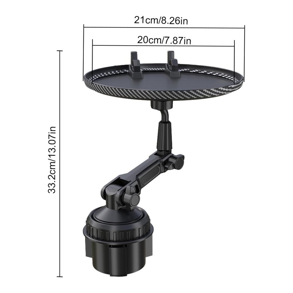 

Подставка для стакана, подставка для автомобиля, удлинитель для стакана с держателем для телефона, расширитель для напитков, многофункциональный держатель для еды для автомобиля, дорога