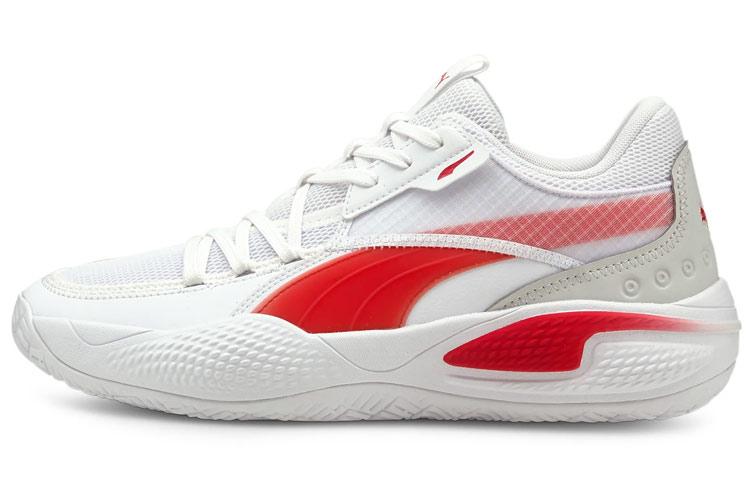Puma Court Rider Team  White High Risk Red  42.5