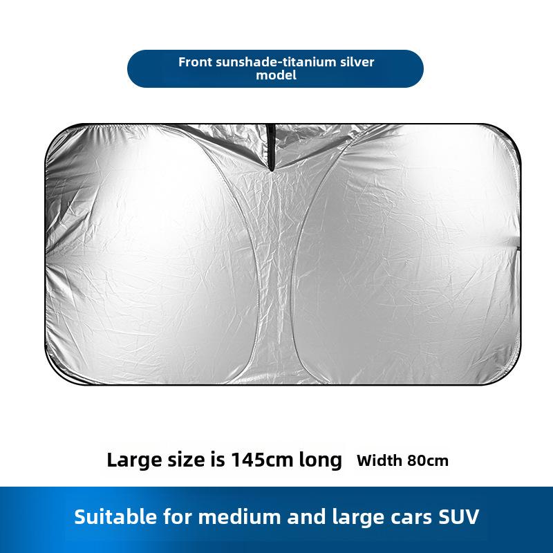 Universal Titan Silber Laser Auto Sonnenschutz - Wärmeisolierung & Sonnenschutz