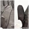 Extremely beautiful item HERMES Lambskin Soya Gloves Black 7 Sizes