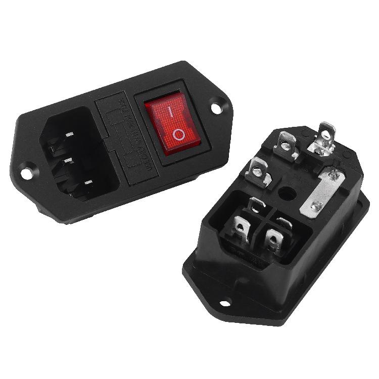 LeCi 3-in-1 AC Power Socket with Fuse for Medical Devices & Electronic Screens, CCC UL VDE Certified