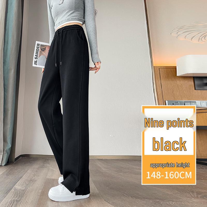 

Women s High-Waisted Fleece-Lined Straight-Leg Pants - Spring/Autumn 2024 Collection S