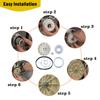 Washing Machine Pulley Clutch Kit with Belt for AP5951296, PS10057144, w10006356, W10721967