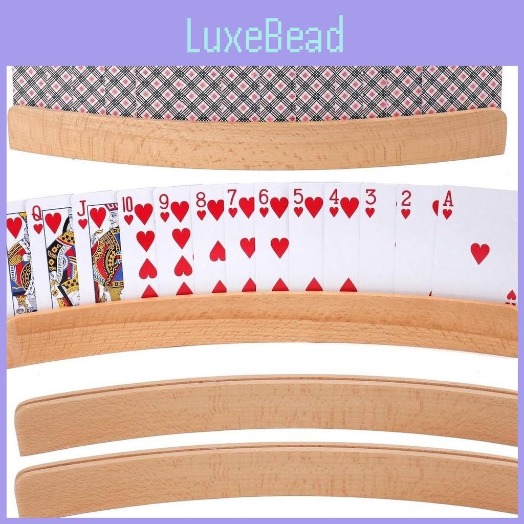 Minimalistický dřevěný držák na karty Dlouhé paže Pokerové karetní hry Potřeby do obývacího pokoje