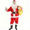 Santa Suit Adults Men Christmas Hat Wig Beard Santa Outfit Festive Cosplay Dress Up For Women Men Home Winter Holiday School