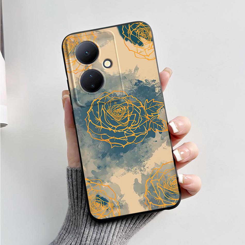 For Vivo V29 Lite 5G Case VIVOY78 Y 78 6.78'' Soft Cartoon Bear Frog Silicone Back Covers For Vivo Y78+ V29 Lite 5G Phone Cases