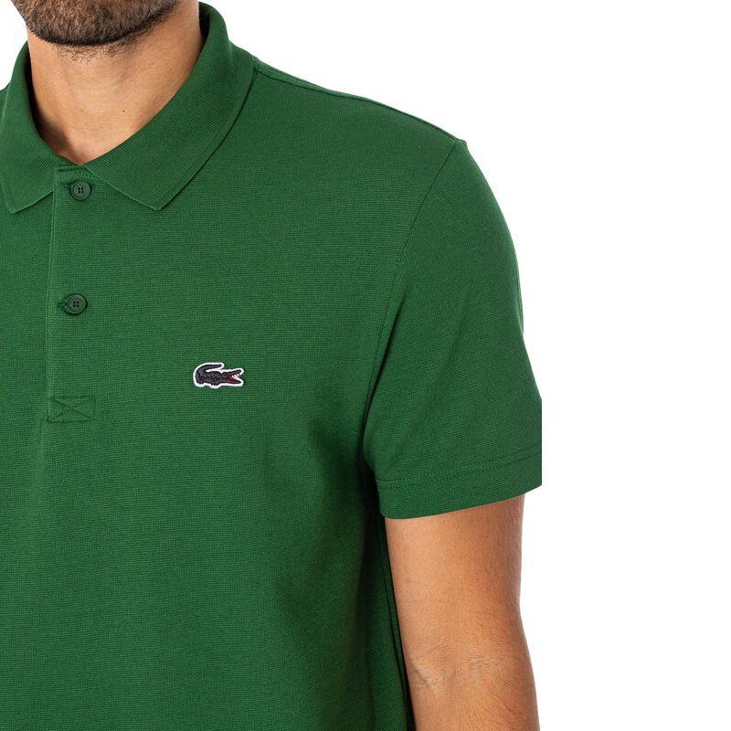 Lacoste Polo Shirt - Men's Polo Shirt Cotton Green DH5522-132 Regular-Fit ORIGINAL