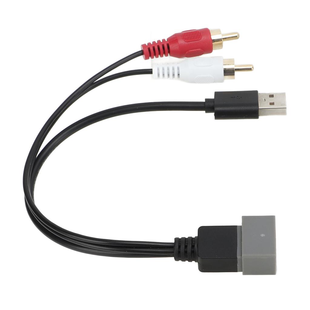 8Pin USB 2 Cinch Stecker Port Kabel Adapter Video Audio Kabel Stecker Ersatz für Nissan Cube 2011‑2012