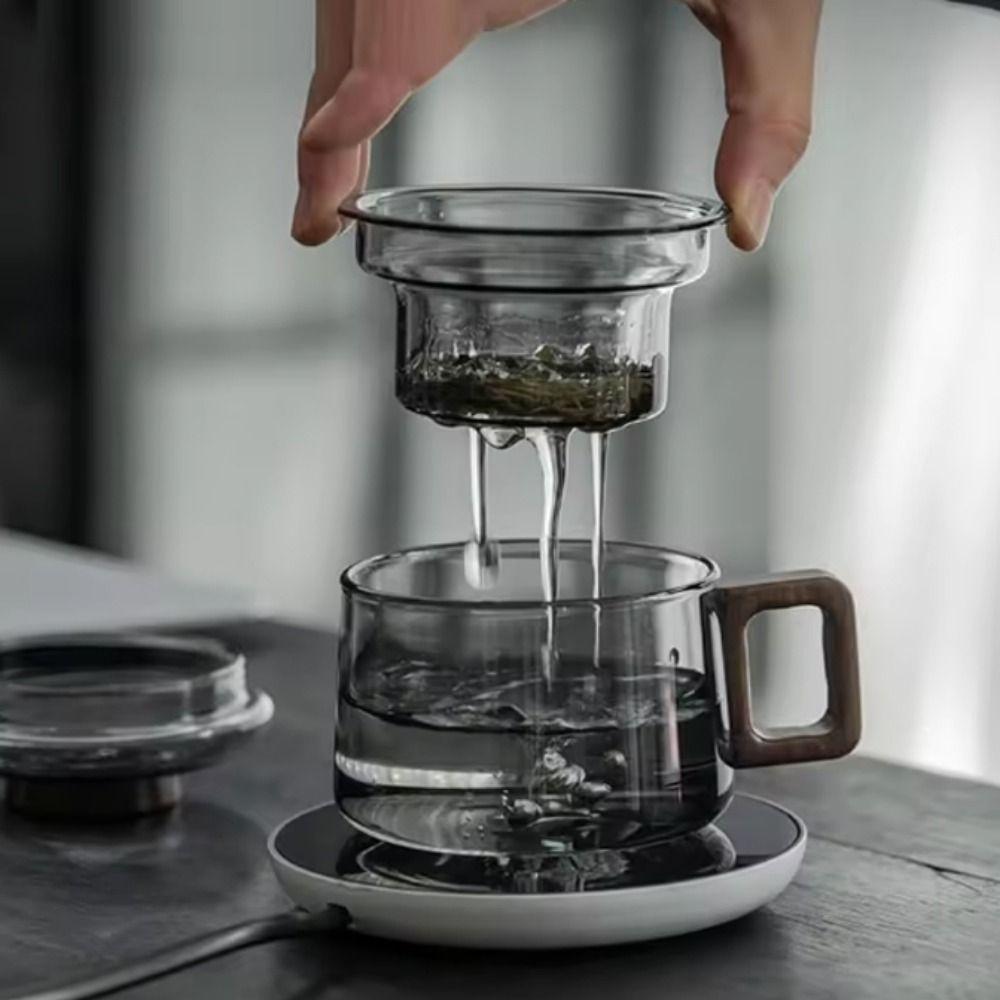 200ml High Borosilicate Glass Tea Cup Anti-Scalding Tea Infuser Cup  Home