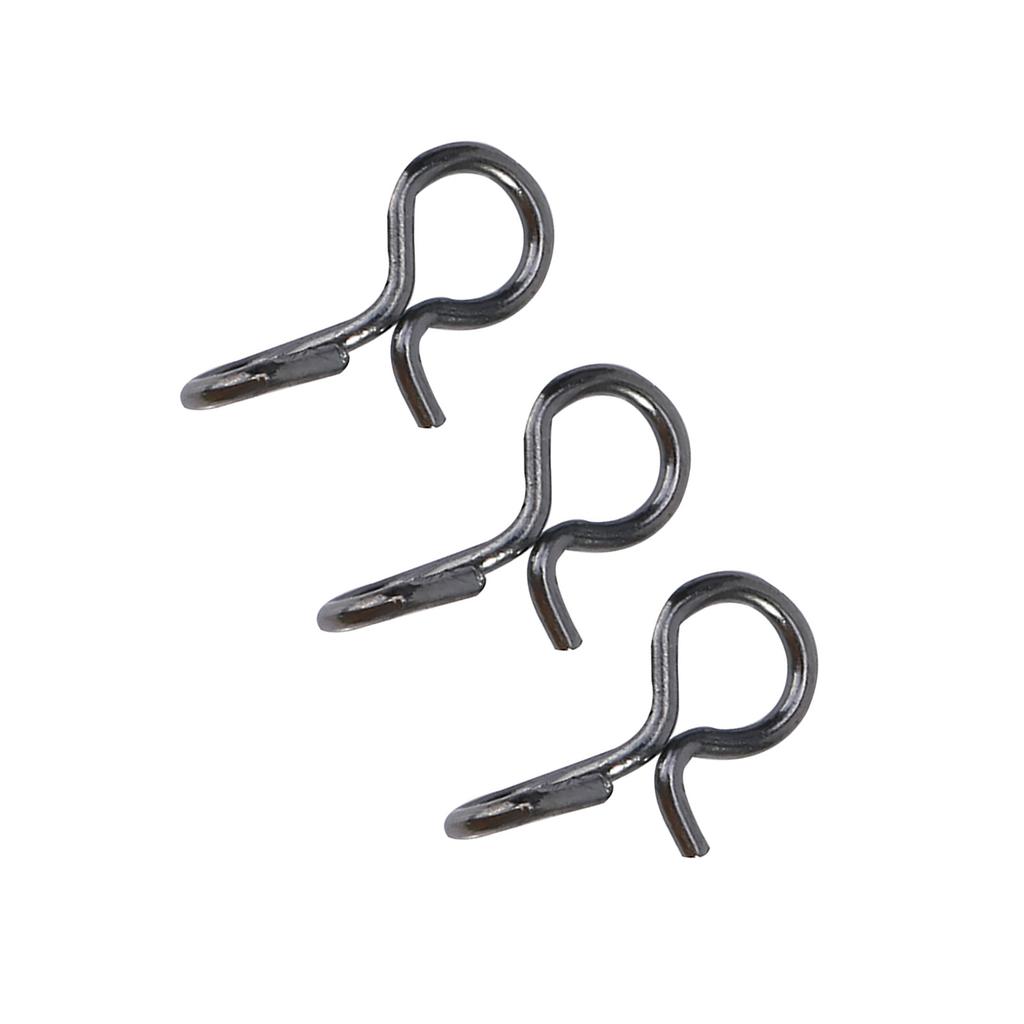 Černá nerezová ocel Muškařský háček Nástraha Karabinka Pohodlná výměna Rybářské karabinky (S)