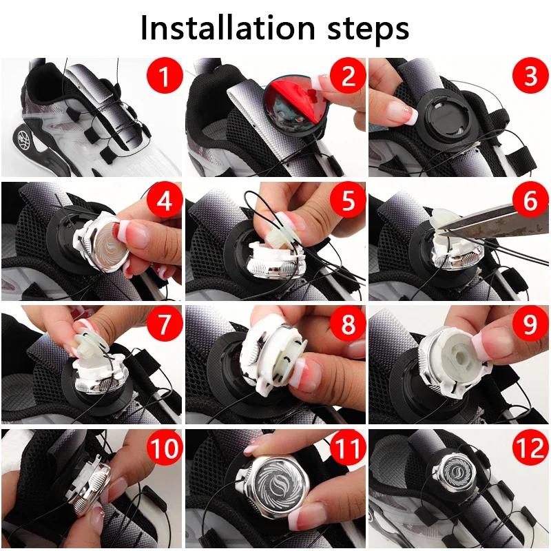 New Automatic No Tie Shoelaces Sneakers Quality Swivel Buckle Shoelace Without Ties Adults Kids Lazy Shoe Laces Shoe Accessories