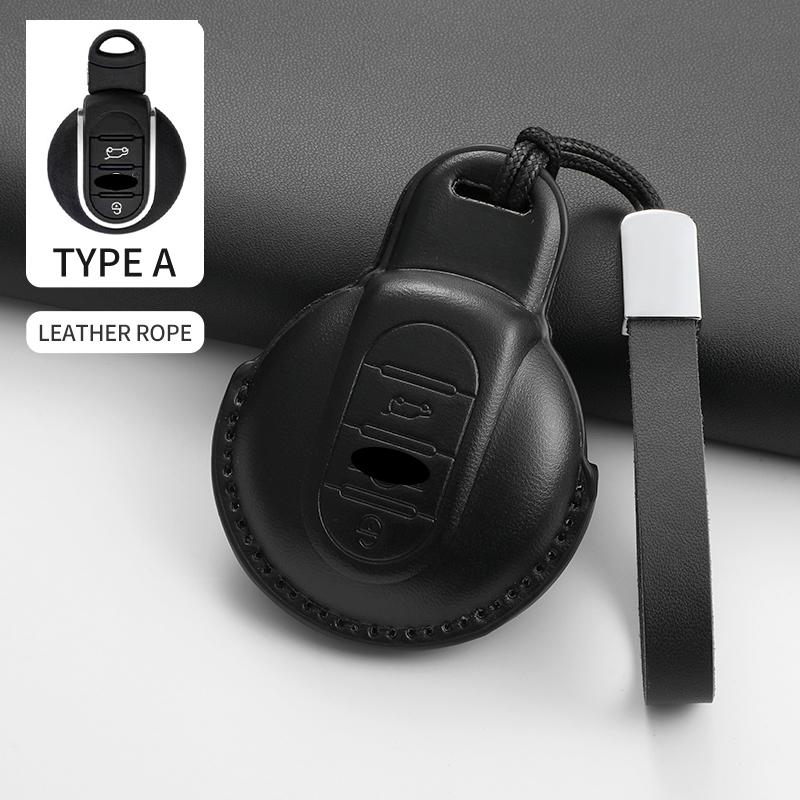 For BMW Mini Cooper JCW Countryman Aceman Cabrio F55 F56 F57 F54 F60 Car Remote Key Case Cover Shell Keychain Garnish Accessorie