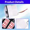 52mm 12V24V 0-120 C Car 3 IN 1 Gauge Water Temperature +Oil Pressure +Voltmeter with Alarm Red LED Digital Water Temp Gauge