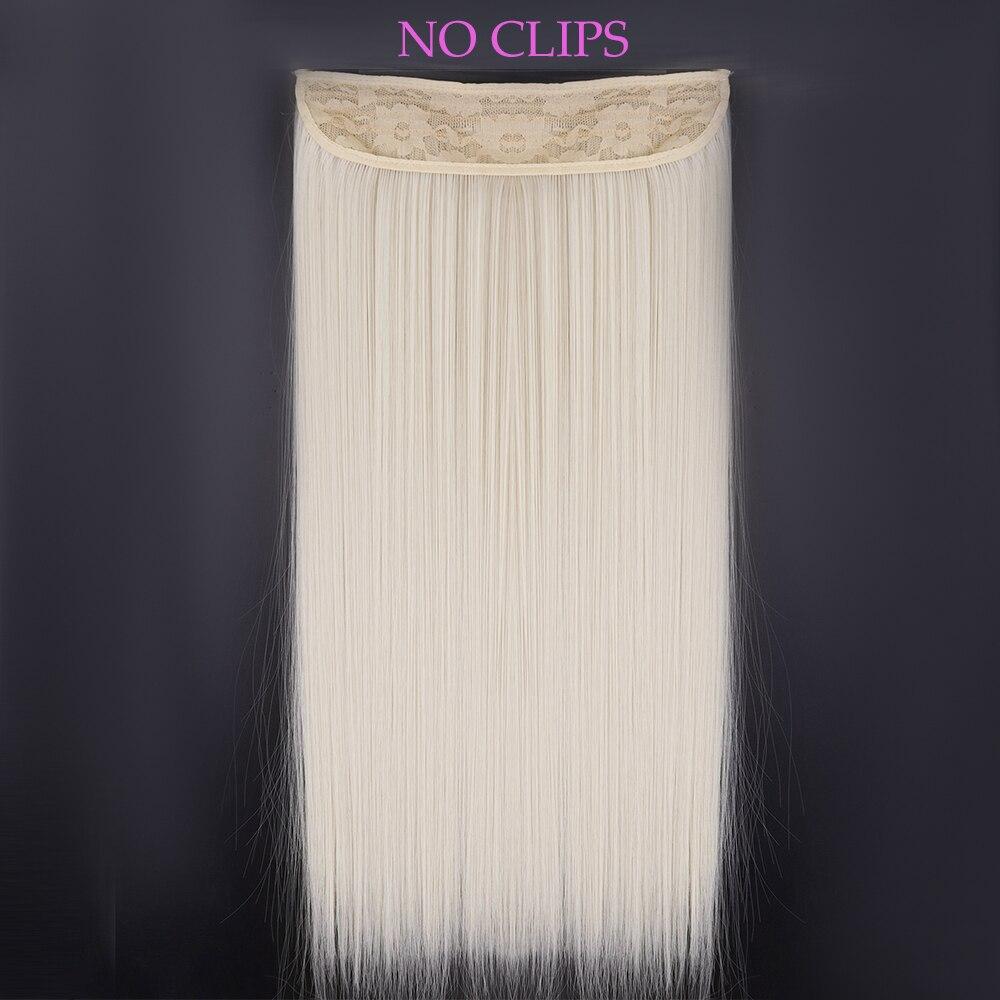 MISS WIG Extensiones de cabello sintético, sin Clips, cabello Artificial, Rubio, marrón, negro, degradado, morado, liso, pieza de cabello falso