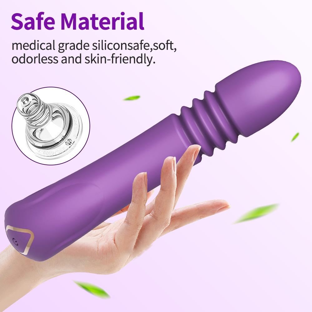 Telescopic Vibrator with 10 Frequency Vibrating Sex Toy for Women G Spot Clitoris Double Stimulation Vagina Massager Adult Toys