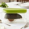 1 buc. Cutie de depozitare pentru alimente cu avocado, care economisește spațiu, recipient din plastic pentru fructe, pentru tocătoarea de bucătărie, organizator de legume