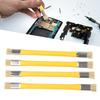 4PCS Double Heads Anti‑Static Hard Brush Mobile Phone Repairing Soldering Cleaning Tool(Yellow )