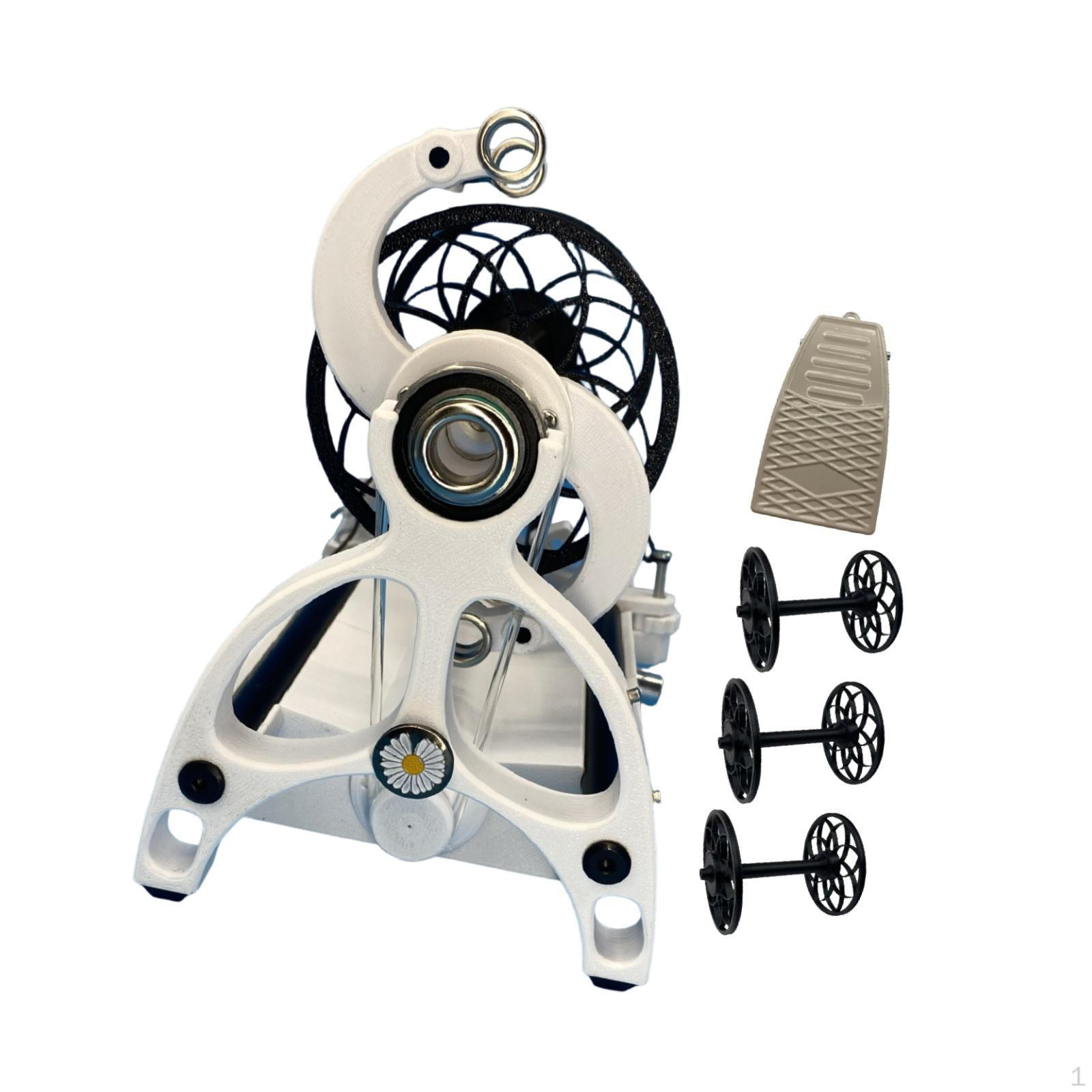 

Electric Spinning Wheel Premium Easy to Use for Yarn Making Adjustable Speed Black With 2 Spools White With 3 Spools