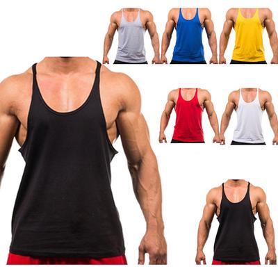 Men'S Workout Bodybuilding Tank Tops Athletic Training Gym Shirts Vest Sleeveless Muscle T-Shirt