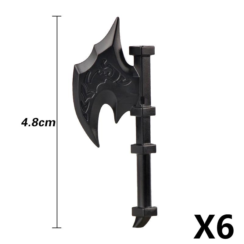MOC Medieval Building Block Soldier Figure Weapon Accessories Battle Axe Bow Arrow Sword Sheath Shield Assembly Puzzle Brick Toy