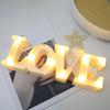 Letter Light Battery Operated Romantic Express Love Props LED Marquee Letters Love Sign Lamp for Wedding